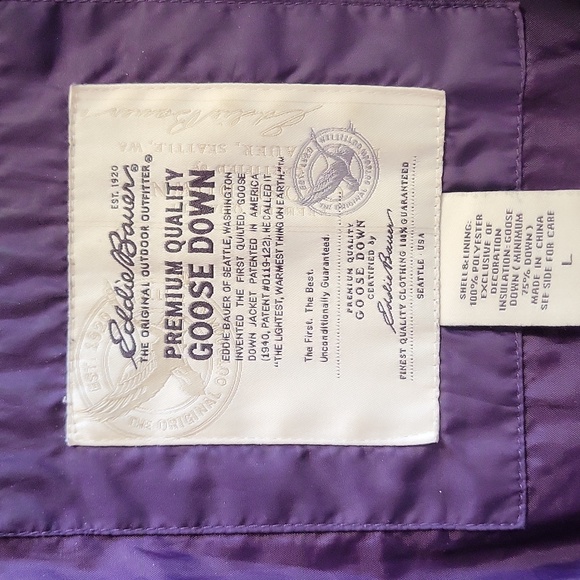 Eddie Bauer Premium Goose Down Jacket - Rich Purple - Picture 4 of 4